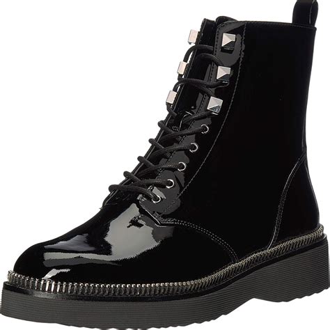 michael michael kors haskell patent leather block heel combat booties|MICHAEL Michael Kors Haskell Patent Leather Combat Boots.